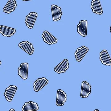 Word cloud nlp vector seamless pattern 스톡 일러스트