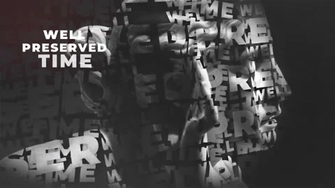 Word Cloud Opener After Effects stock