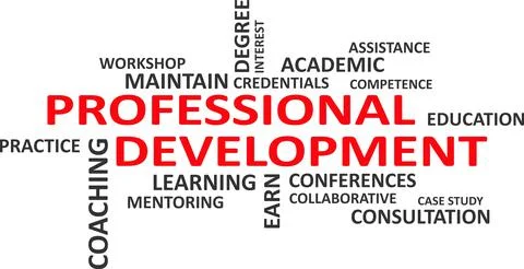 Word cloud - professional development Stock Illustration