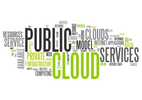 Word Cloud Public Cloud イラスト素材