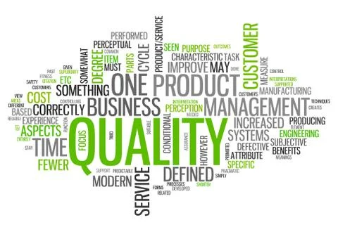 Word cloud quality Stock Illustration
