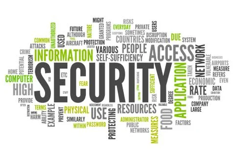 Word cloud security 스톡 일러스트