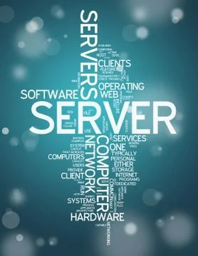 Word cloud server イラスト素材