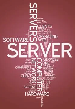 Word cloud server イラスト素材