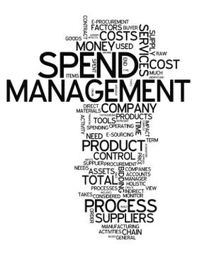 Word cloud spend management イラスト素材