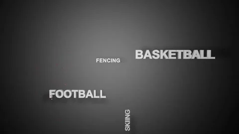 Word Cloud . Sports 2 動画素材 101577415
