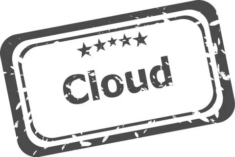Word cloud on stamp signs, web symbols and icons Stock Illustration
