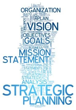 Word Cloud Strategic Planning Stock Illustration