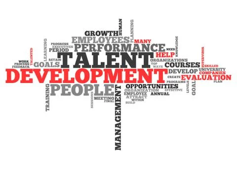 Word Cloud Talent Development Stock Illustration