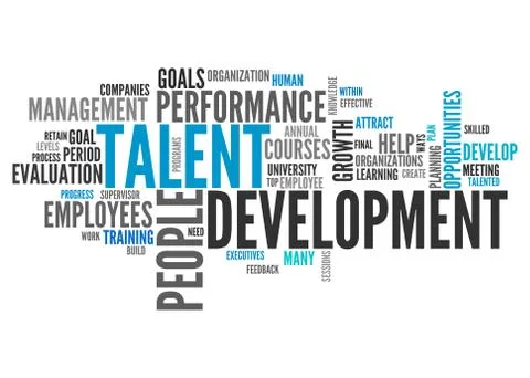 Word Cloud Talent Development Stock Illustration