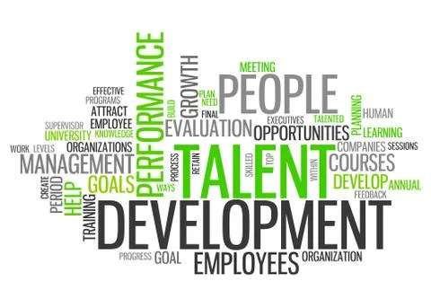 Word Cloud Talent Development 스톡 일러스트