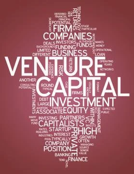 Word cloud venture capital Stock Illustration