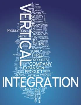 Word Cloud Vertical Integration Stock Illustration