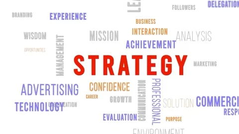 Word Cloud White Strategy Video stock 291715976