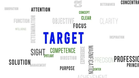 Word Cloud White Target Video stock 291721457