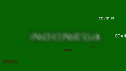 Word Cloud is written Indonesian, Text Design Animation green screen Background 스톡 동영상 135706692