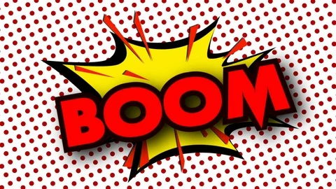 Word in comic style Stock Footage 86857258