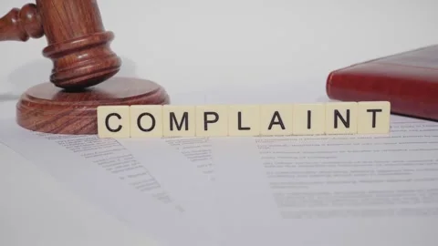 Word COMPLAINT Vídeo Stock 297735939