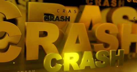 The word Crash 3D Animation Text (3D Rendering) 動画素材 179500384