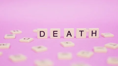 Word DEATH Vídeo Stock 297755750