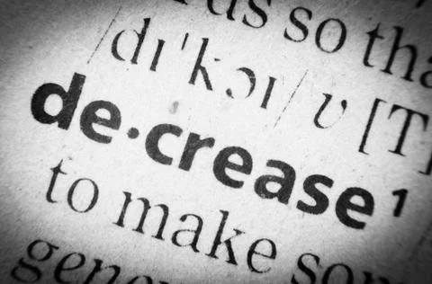 Word decrease, glossary, macro Illustrazione stock