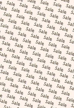 The word discount from coffee beans. Pattern. Seamless background Stock Photos