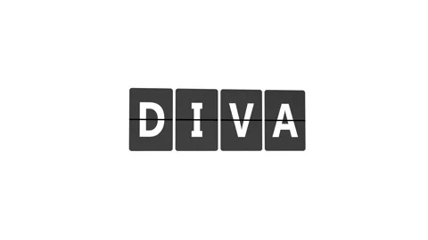 Word DIVA on Flip Board Stock Footage 301505878