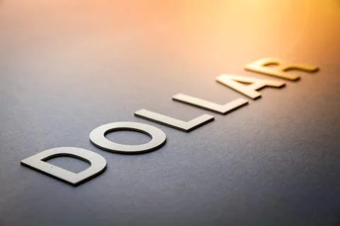  Word dollar written with white solid letters Word dollar written with whi... Foto stock