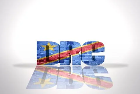 Word DRC on the white background Illustrazione stock