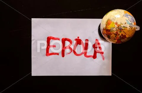 Word ebola text Stock Photos