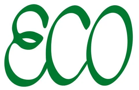 Word Eco Stock Illustration
