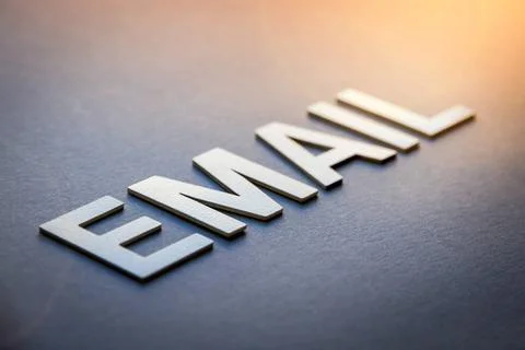  Word email written with white solid letters Word email written with white... Foto stock