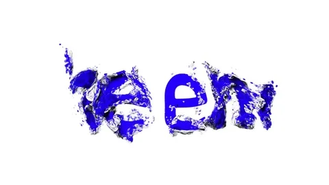 Word the end. Text animation the end on white isolated background Stock Footage 84960940