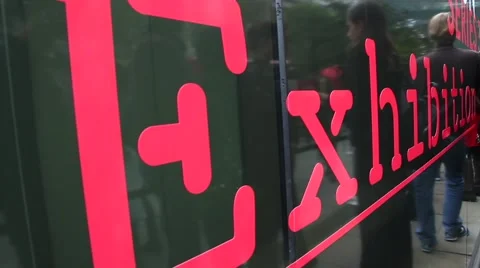 The word exhibition. Video stock 62063558