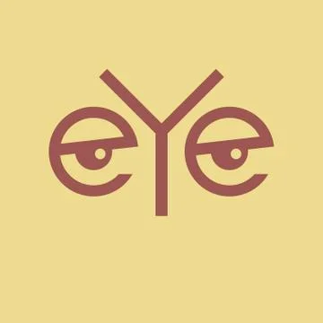 Word Eye 库存插图