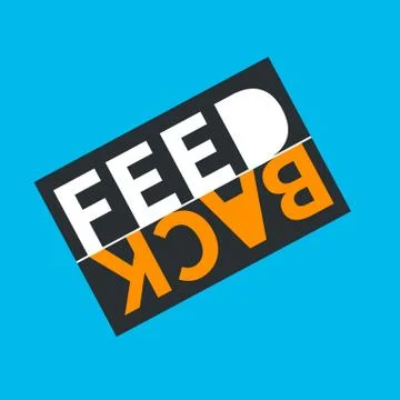 Word feedback isolated Stock Illustration