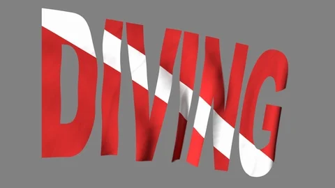 Word Flag Diving Stock Footage 107512283