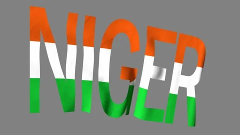 Word Flag Niger Stock Footage 105885015