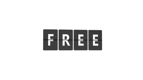 Word FREE on Flip Board Stock Footage 301505927