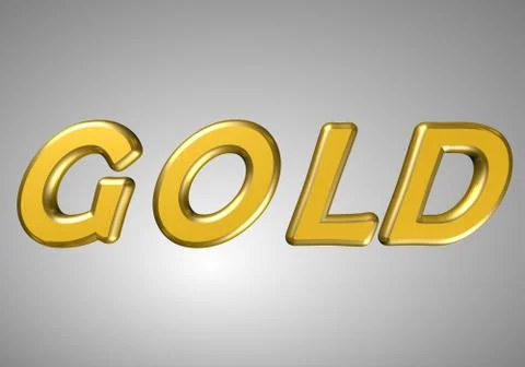 Word gold Stock Illustration