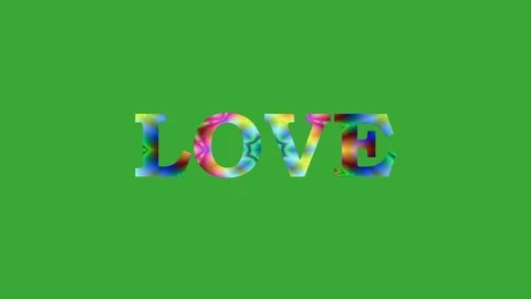 Word on a green screen, black texture, animation 4K Stock-Footage 99143699