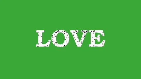 Word on a green screen, black texture, animation 4K Stock-Footage 99143709