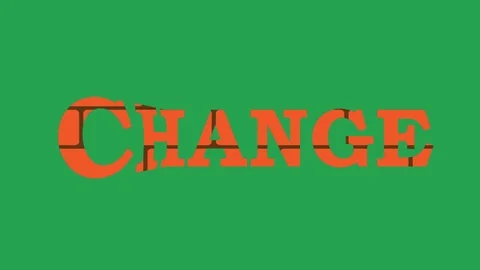 Word on a green screen, black texture, animation 4K Stock-Footage 99149885