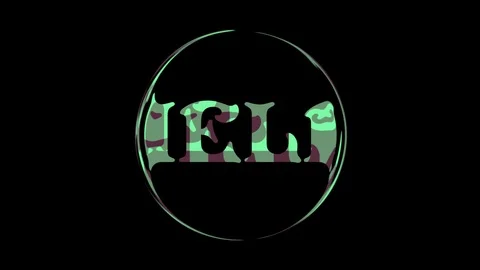 Word on a green screen, black texture, animation 4K Stock-Footage 99314069
