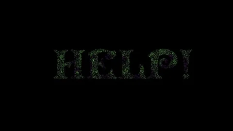 Word on a green screen, black texture, animation 4K Stock-Footage 99314070