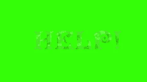 Word on a green screen, black texture, animation 4K Stock-Footage 99314096