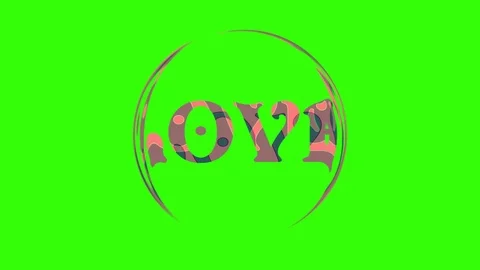 Word on a green screen, black texture, animation 4K Stock-Footage 99314099