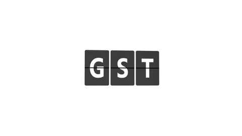 Word GST on Flip Board Stock Footage 301505823