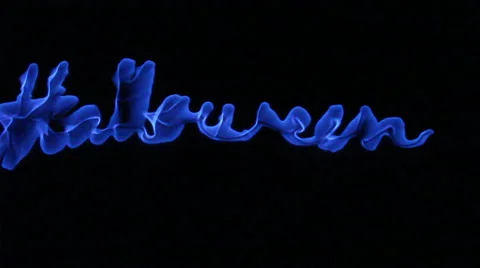The word Halloween on fire Stock Footage 42211620