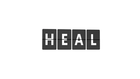 Word HEAL on Flip Board Stock Footage 301505941